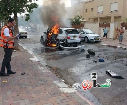  انفجار مركبة في نتانيا ومصرع شخص  والشرطة تطوق المنطقة